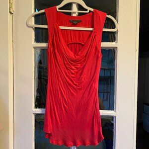 Armani Exchange A|X Cowl Neck Sleeveless Top